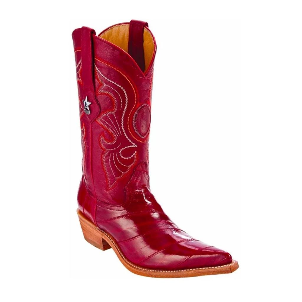 Los Altos Western Eel Skin Boots.